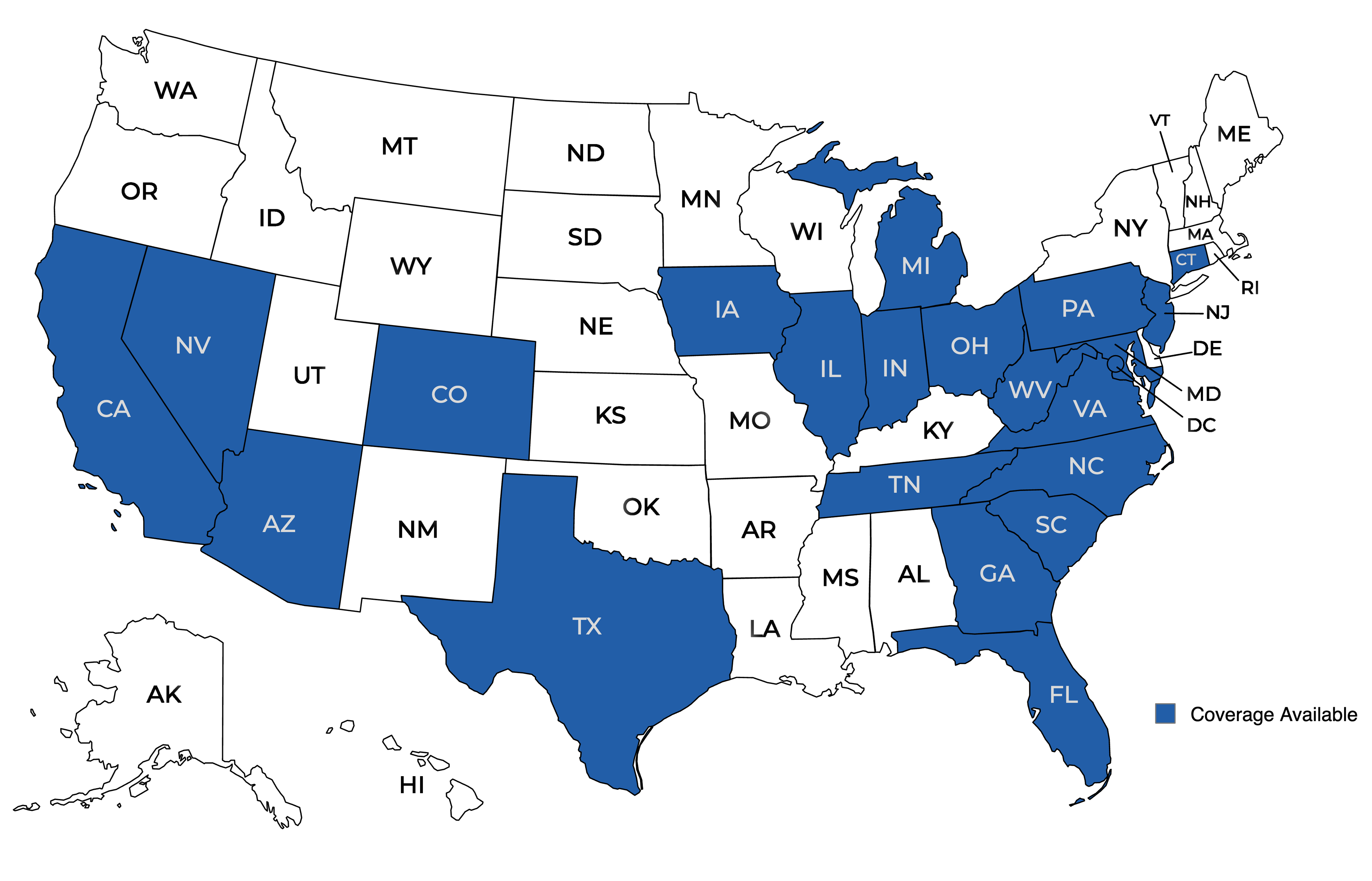 Licensed States