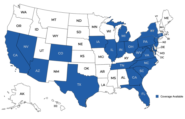 Licensed States